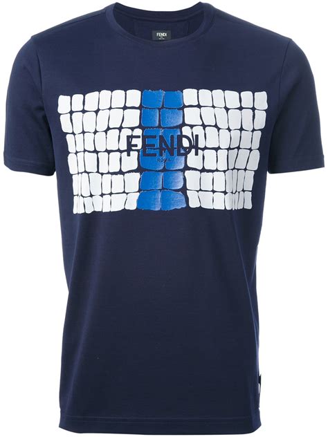 cheap fendi shirt men's|fendi men's printed t shirts.